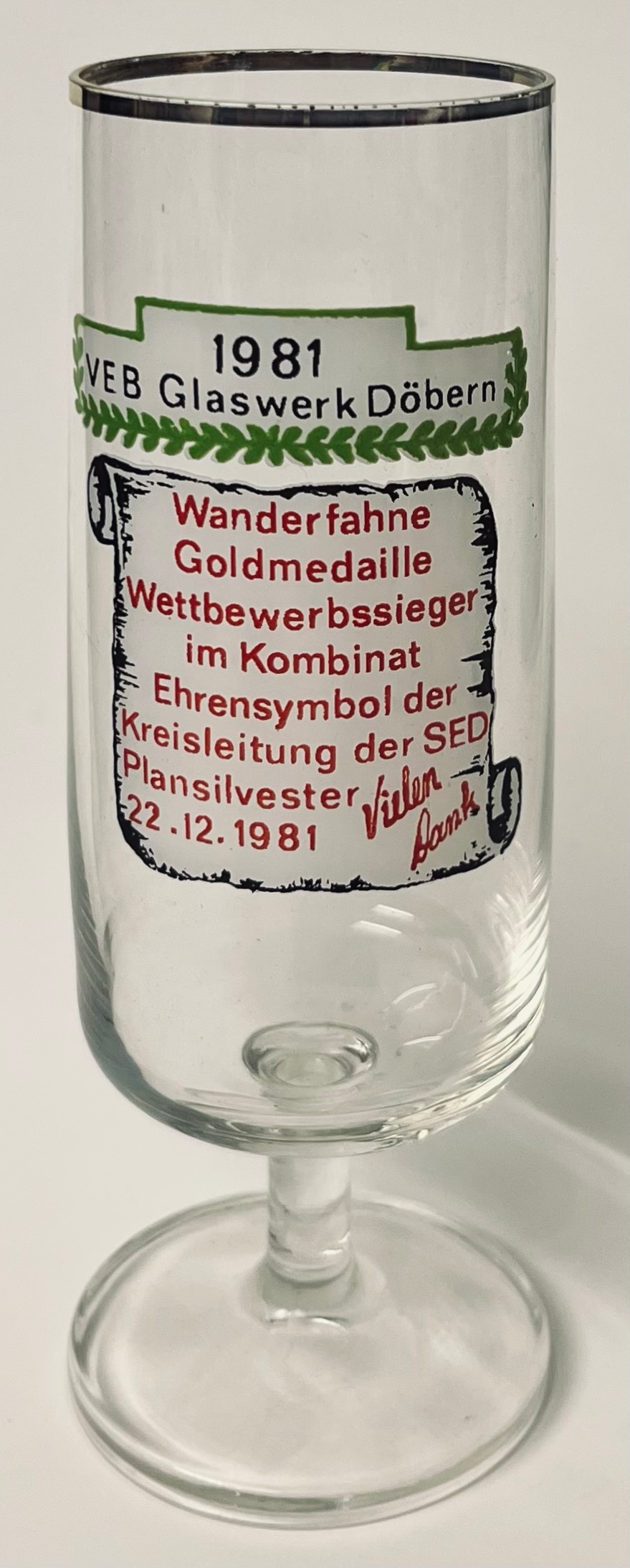 1981 VEB Glaswerk Döbern
