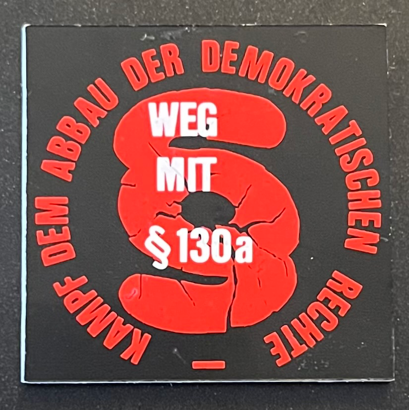 KPD - Weg mit dem Paragraph 130a - Kampf dem Abbau der demokratischen Rechte