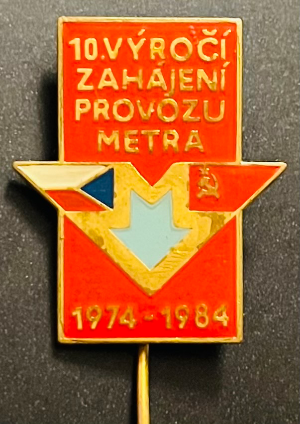 10. Jahrestag der Aufnahme des Metro-Betriebes 1974-1984