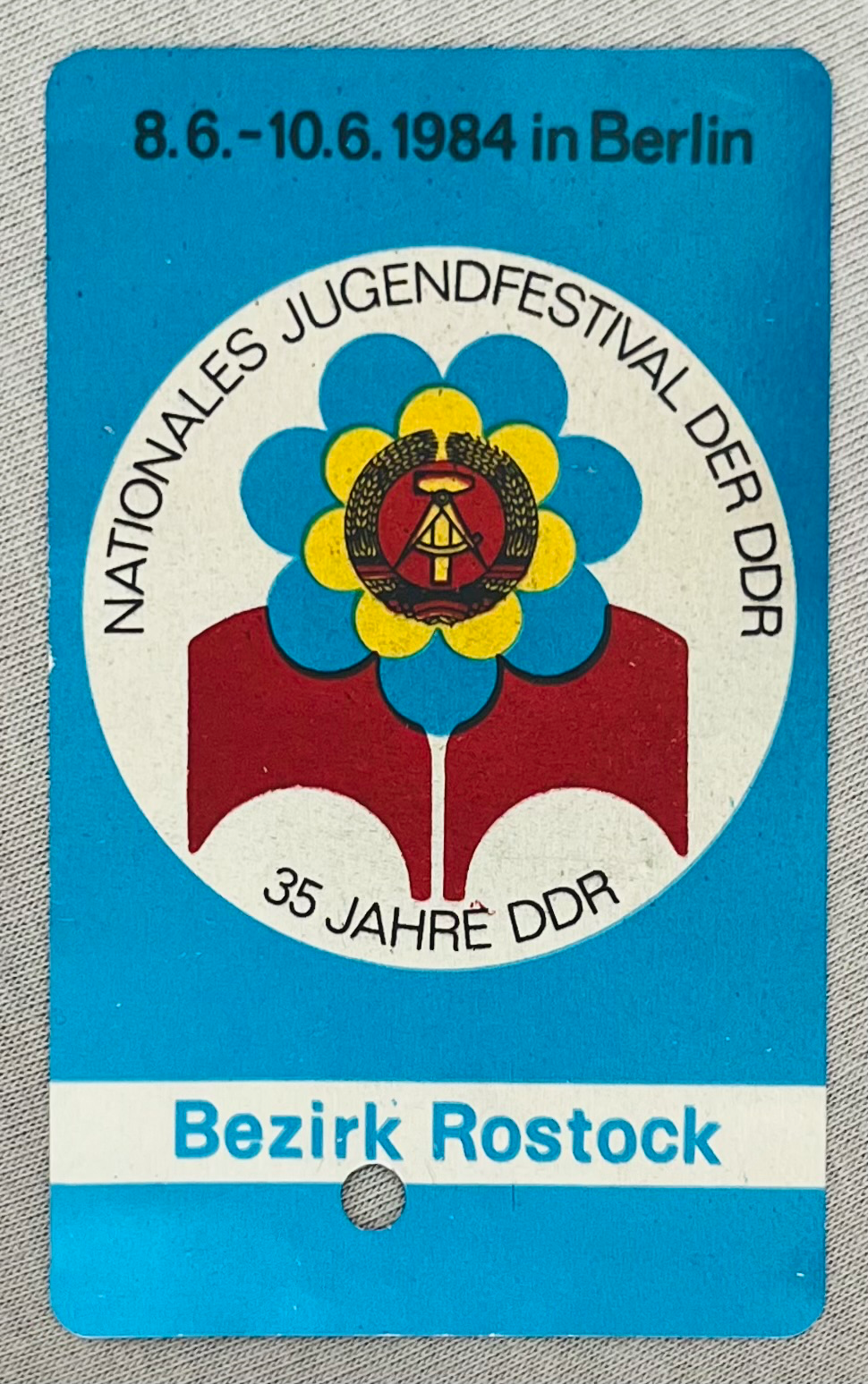 Nationales Jugendfestival der DDR - 35 Jahre DDR