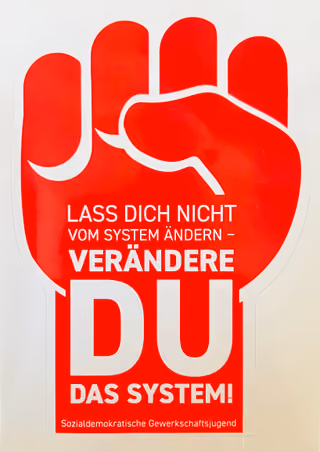 ÖGB - Ich bin dabei weil ich lieber gleich berechtigt bin als später. — weitere Abbildung